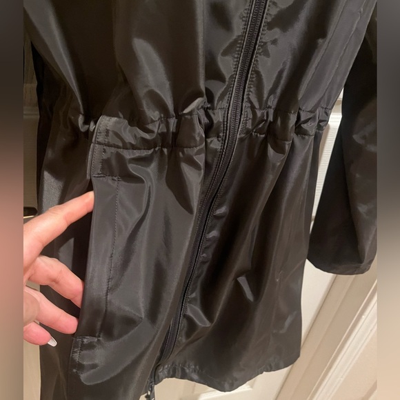 Khaki hooded raincoat - Picture 4 of 12